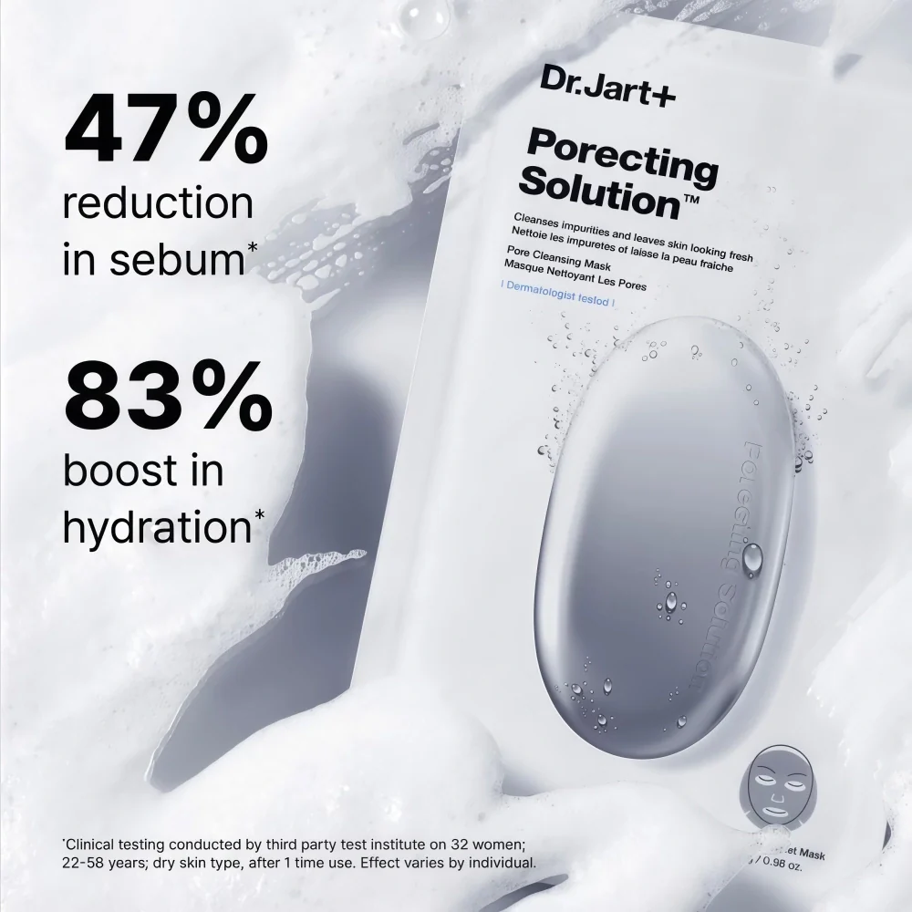 Dr Jart+ Ultrajet Porecting Solution Bubbling Sheet Mask 1pc