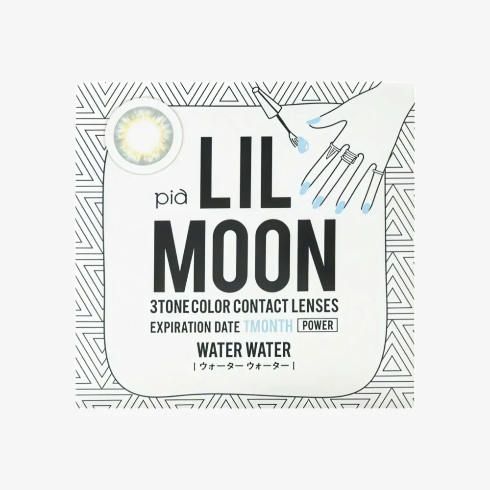 LIL MOON Monthly Contact Lens (Water Water) (1 Lens) -1.00