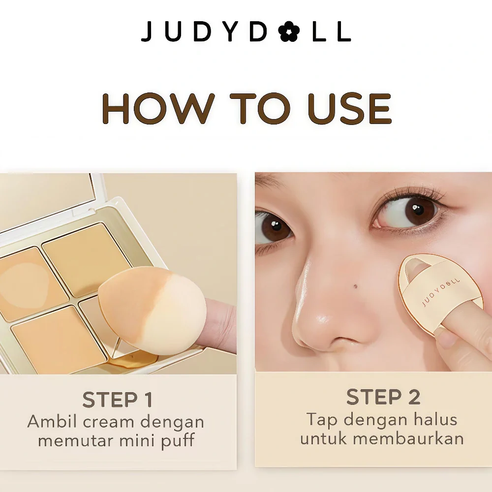 JUDYDOLL Traceless Cloud Touch Concealer Palette 02