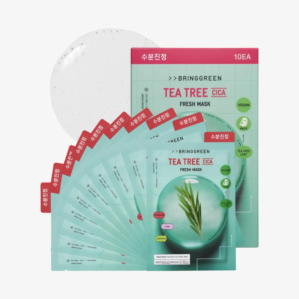 BRING GREEN Tea Tree CIca Fresh Mask 10 pcs