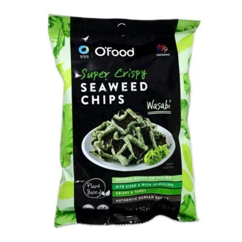 Ofood Super Crispy Seaweed Chips Wasabi 35g