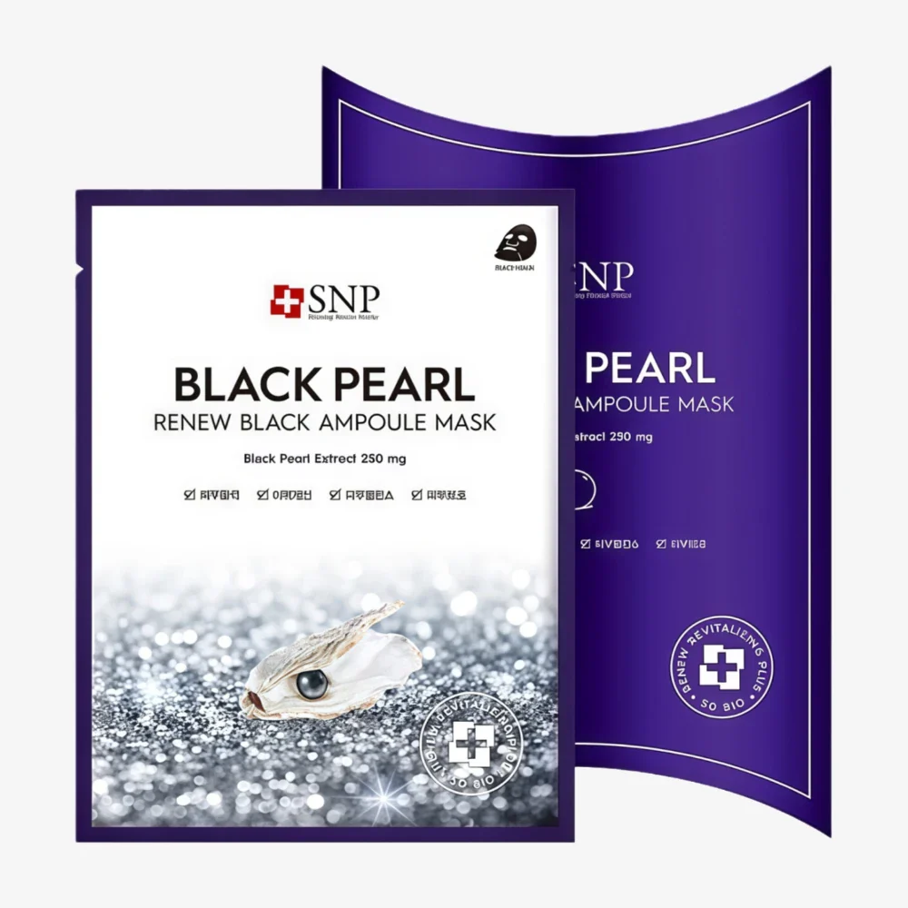 SNP -- Black Pearl Renew Ampoule Mask 1PC