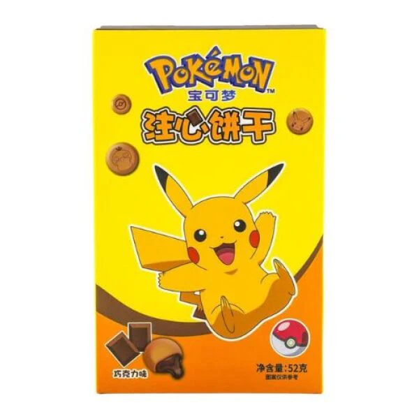 LDXT Pokemon Filled Cookies Chocolate Flavor 45g