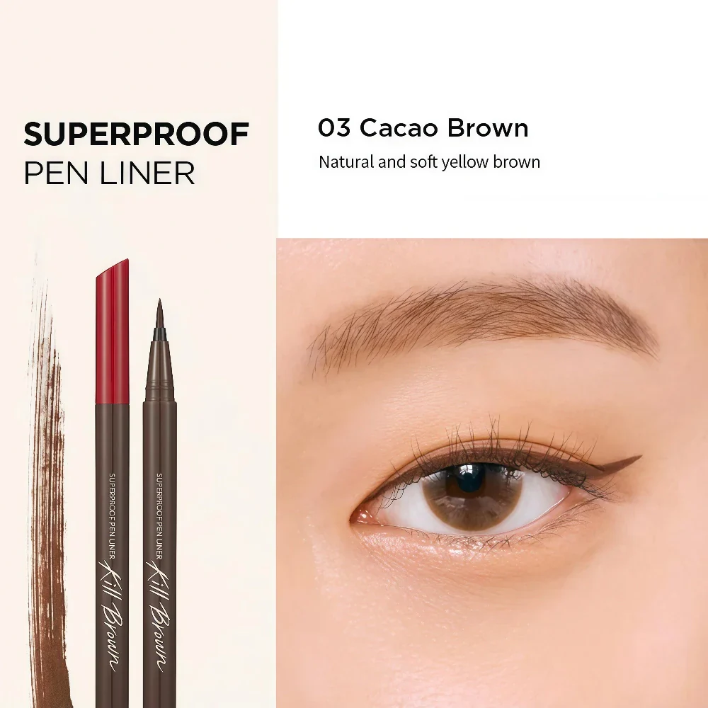 CLIO !+ Superproof Pen Liner Kill Brown 03 Cacao Brown