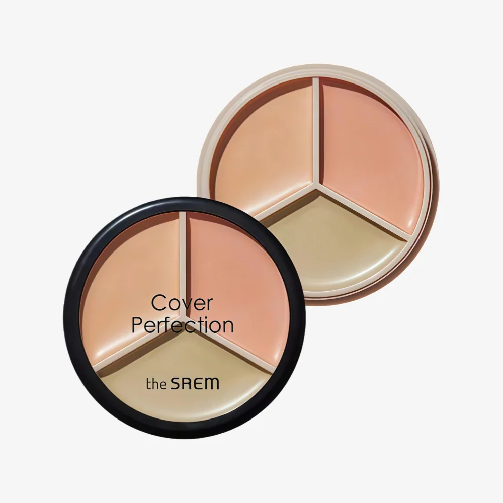 THE SAEM Cover Perfection Triple Pot Concealer 01 Correct Beige