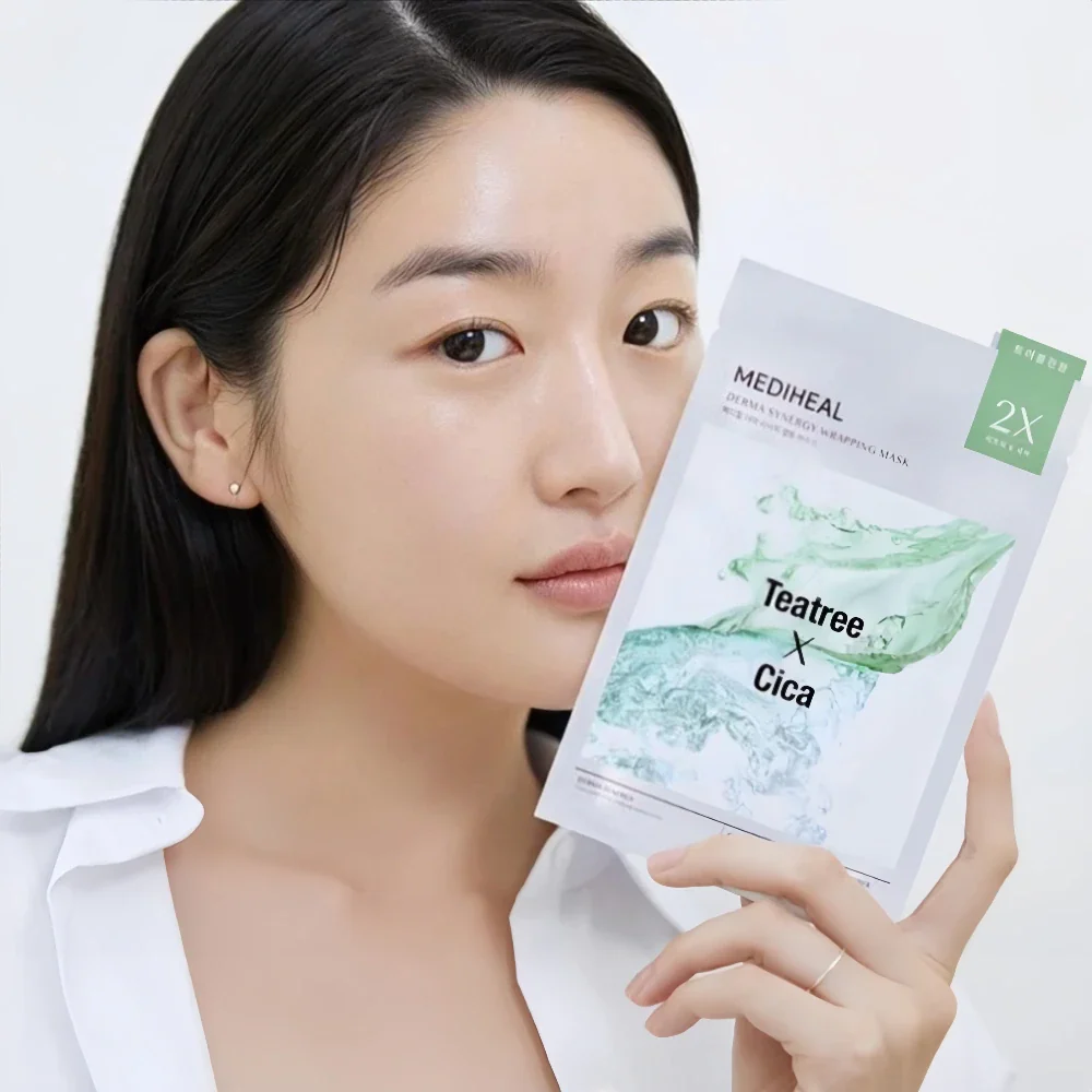 Mediheal Derma Synergy Wrapping Mask Teatree X Cica Calming 1pc