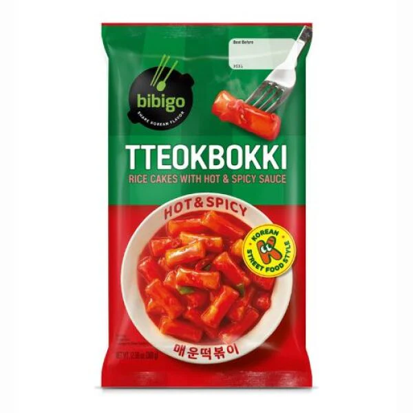 CJ BIBIGO TTEOKBOKKI Rice cake with Hot&Spicy Sauce 360G