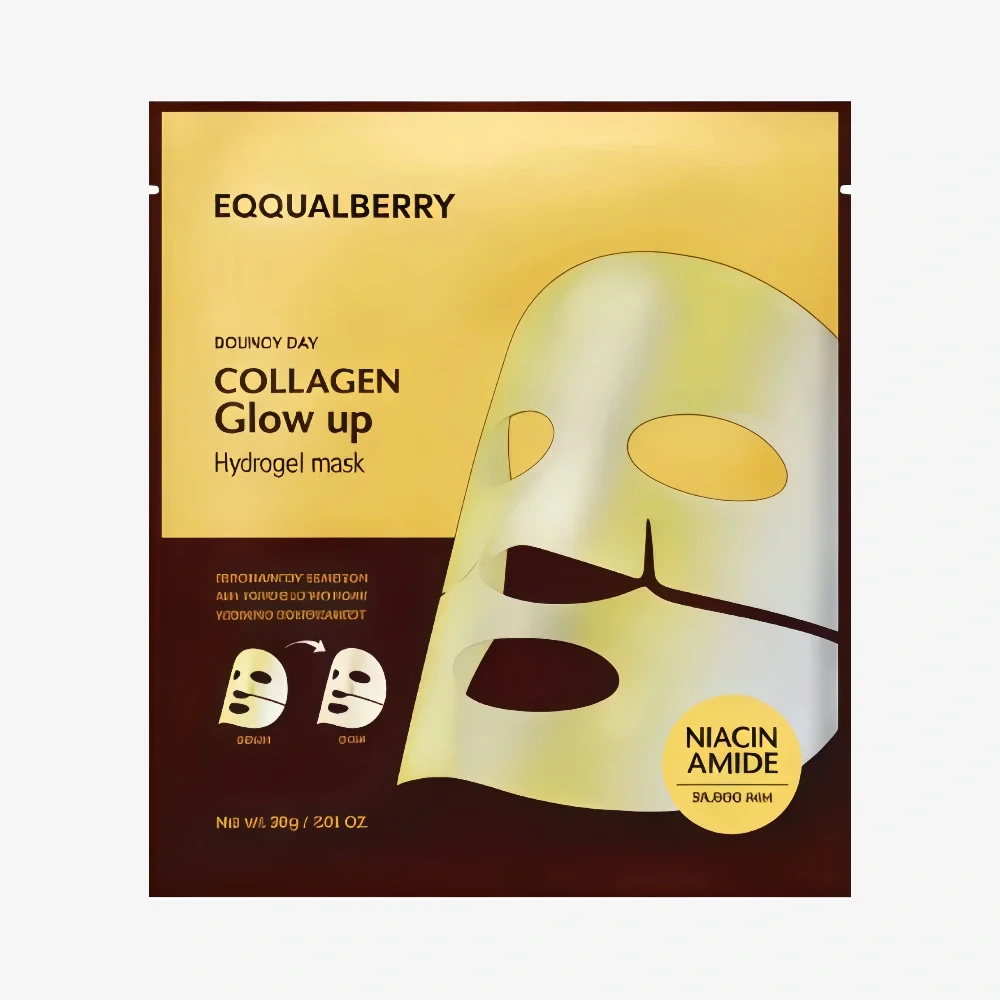EQQUALBERRY Collagen Glow Up Hydrogel Mask x1