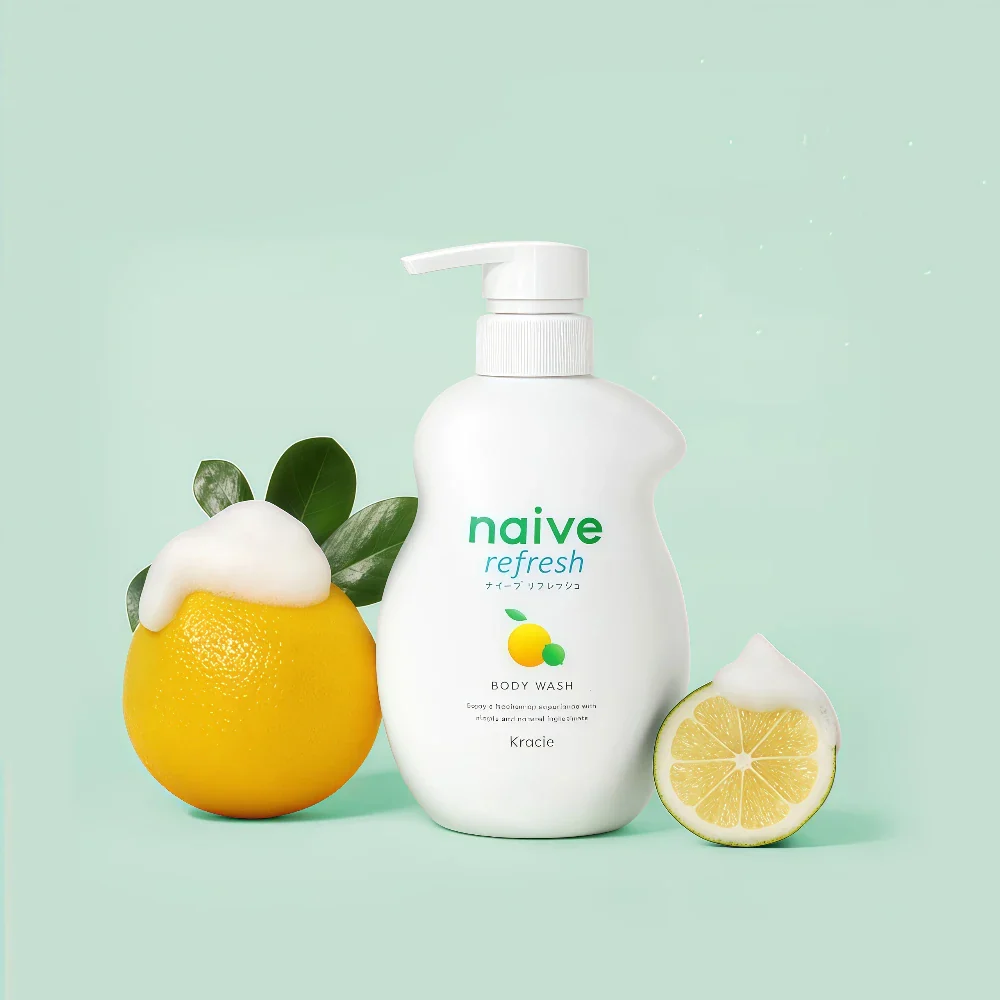 KRACIE Naive Refresh Lemon Body Wash 530ml