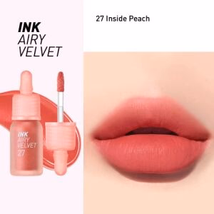 PERIPERA -- Ink Airy Velvet Lip Tint 027 Inside Peach