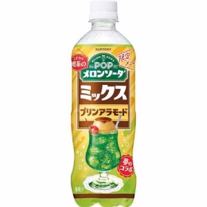 SUNTORY Pop Melon Soda Mix Pudding Drink 600ml