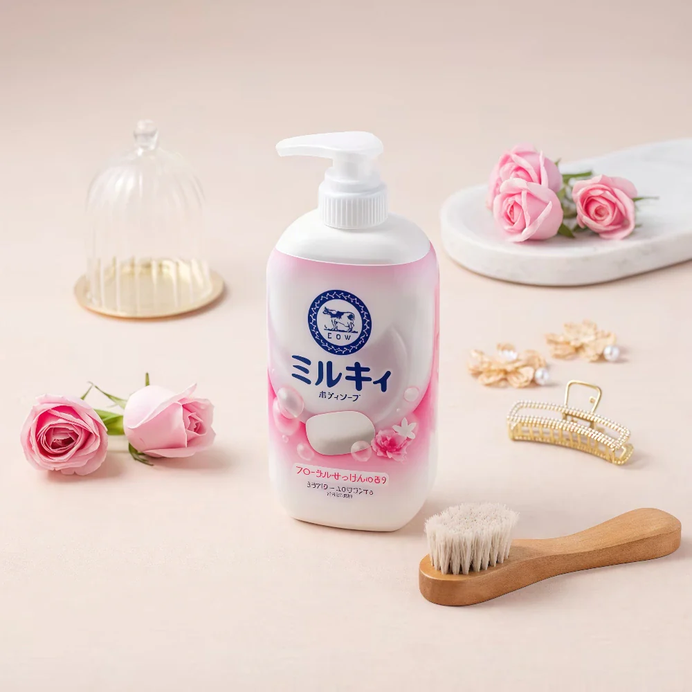 COW MILKY Body Wash Soap- Floral (500ml)