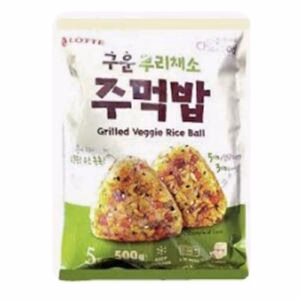 LOTTEFOOD) Grilled Veggie Rice Ball 100G*5