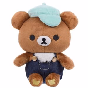 RILAKKUMA Chairokoguma In Overalls Plush M