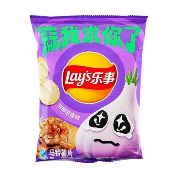 LAY'S Potato Chips (Strong Garlic Flavor) 70g