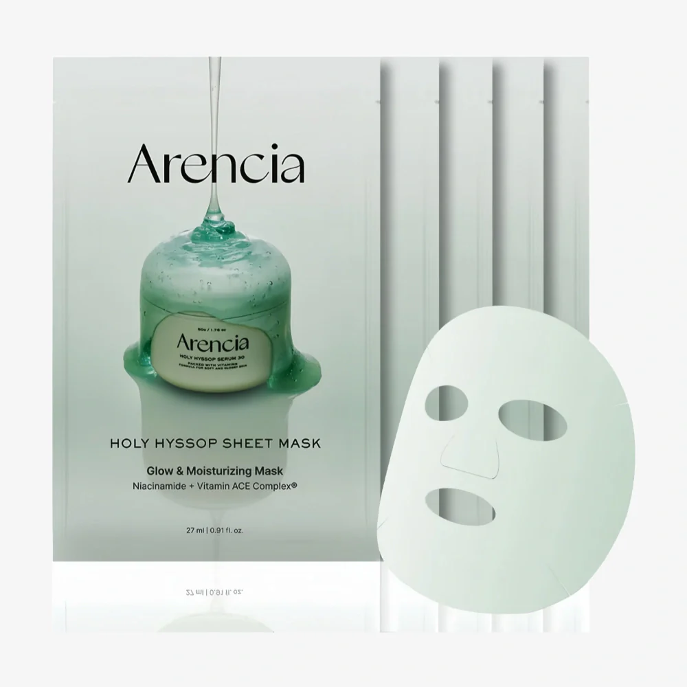 ARENCIA Holy Hyssop Sheet Mask 27ml x 5ea