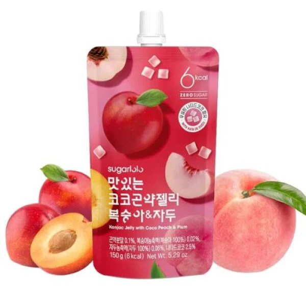 SUGARLOLO 4Kcal Konjac Jelly (Peach-Plum) 150g