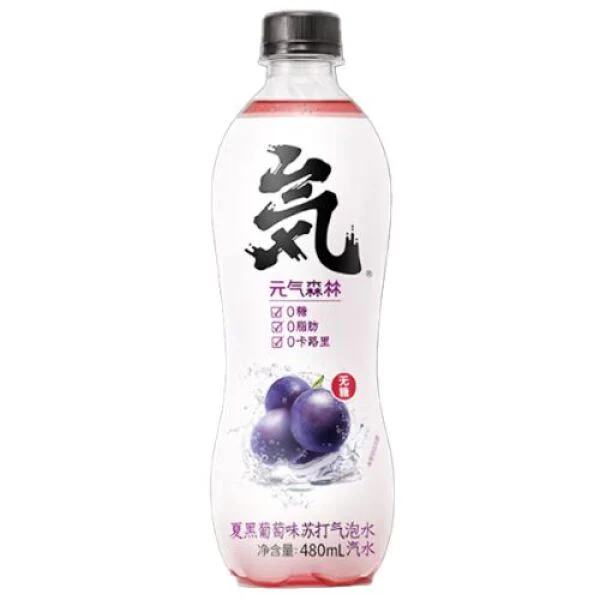 Genki Forest Soda Drinks (Black Grape Flavor) 480ml
