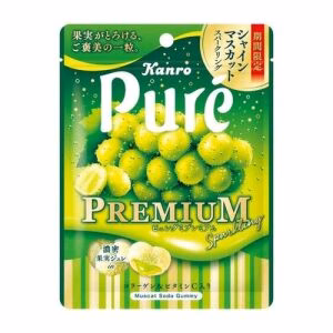 KANRO Pure Premium Sparkling Gummy (Muscat Flavor) 54g