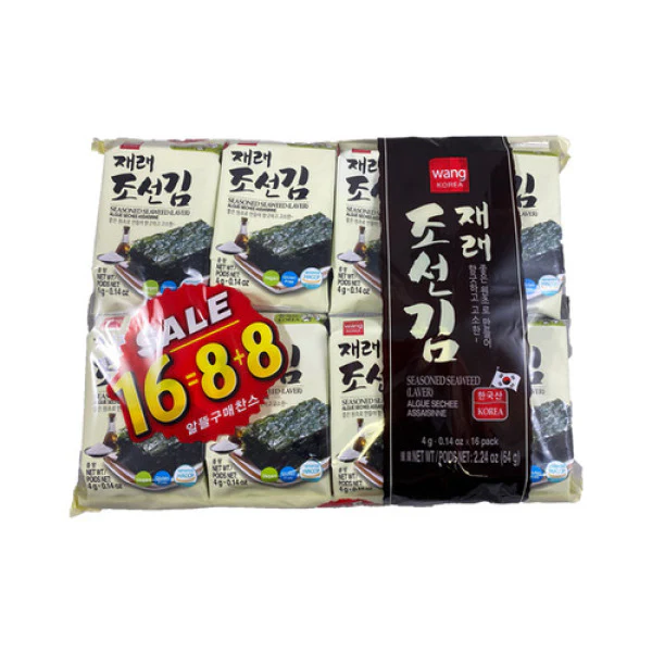 WANG Seasoned Roasted Laver 16 Pack