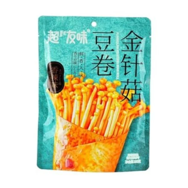 CHAOYOUWEI Spicy Flavor Flammulina Velutipes Bean Rolls 100g