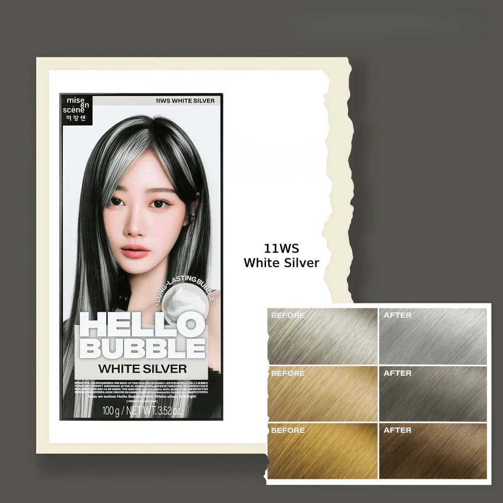 MISE EN SCENE Hello Bubble 11WS White Silver