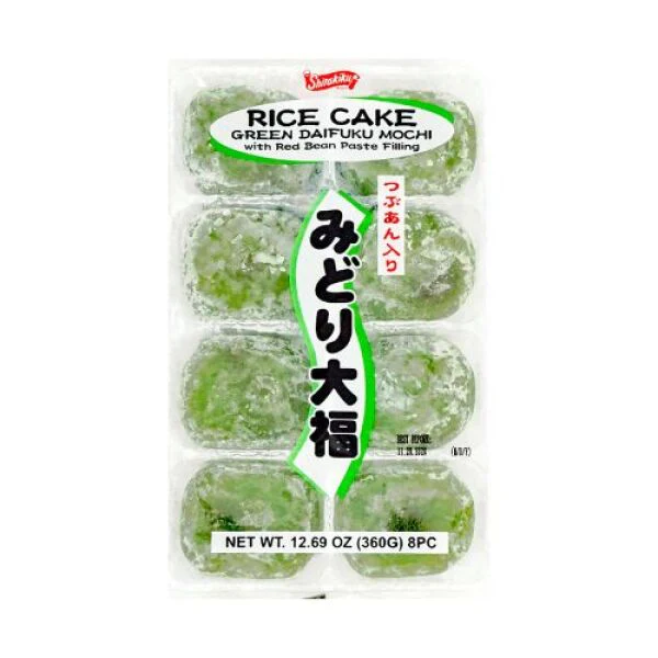Shirakiku Daifuku Green Bean Mochi Rice Cake 360g