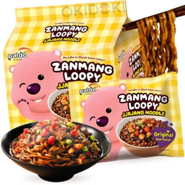 PALDO Loopy Jjajang Noodle Mild 4 Pack