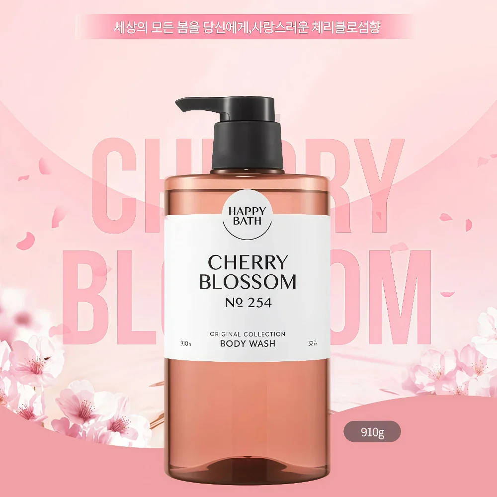 HAPPY BATH Cherry Blossom Body Wash 910g