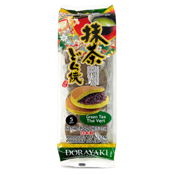 Shimizu Dorayaki Green Tea  Red Bean Pancake 215g