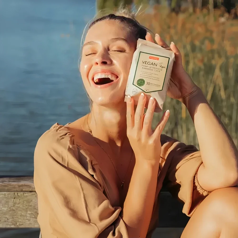 PUREDERM Vegan Make-up Cleansing Towelettes Cica 30pcs