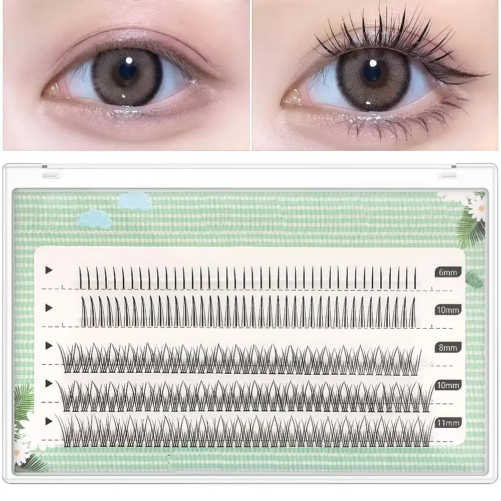 MOJIESI Five Rows Of Mixed Lower Eyelash