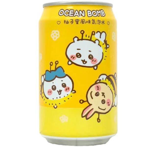 Ocean Bomb Honey Pomelo Flavor Sparking Water 330ml