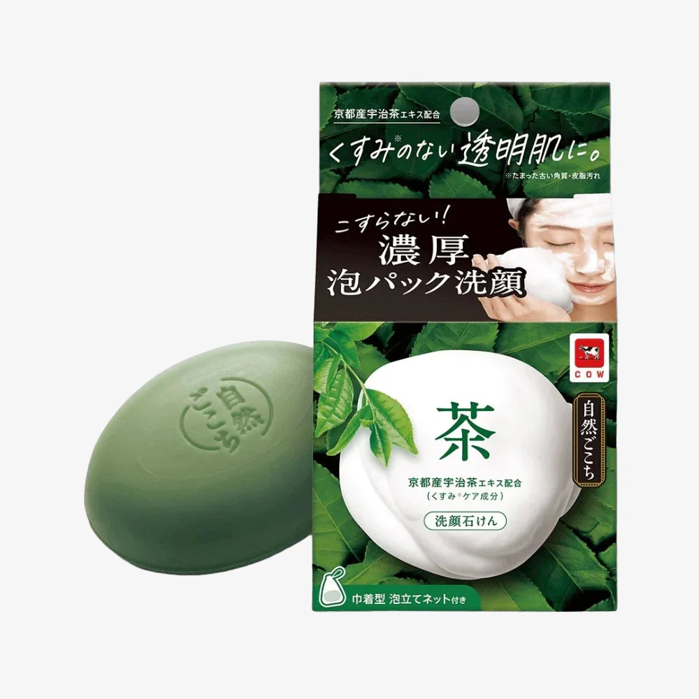 COW BRAND SHIZENGOKOCHI Facial Soap Green Tea
