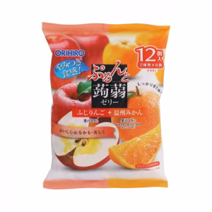 ORHIRO Konjac Jelly Fuji Apple + Wenzhou Mandarin 20g*12PC