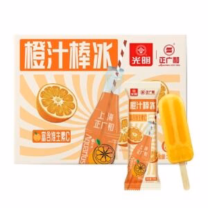 GUANGMING Orange Juice Soda Popsicle 70g x 4pcs