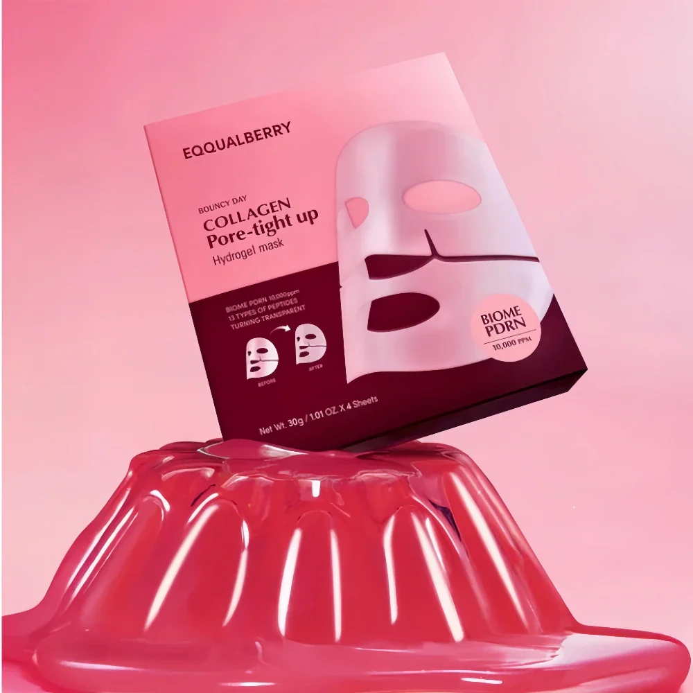 EQQUALBERRY Collagen Pore-Tight Up Hydrogel Mask x4