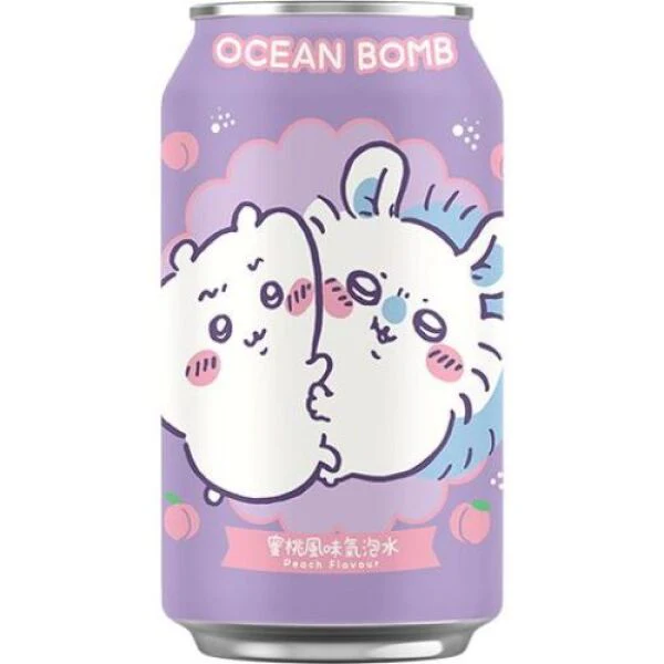 Ocean Bomb Peach Flavor Sparking Water 330ml
