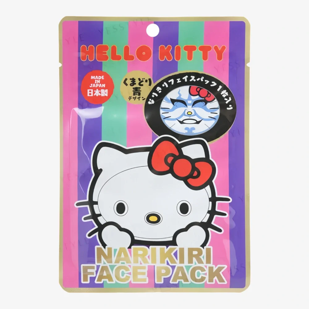 Hello Kitty Narikiri Face Mask (Kumadori-Blue ) 1pc