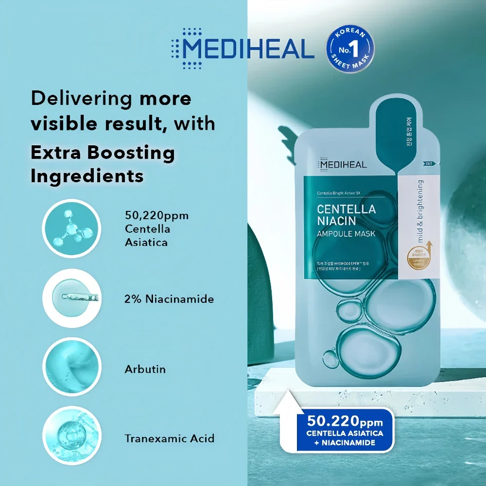 MEDIHEAL Centella Niacin Ampoule Mask (10)
