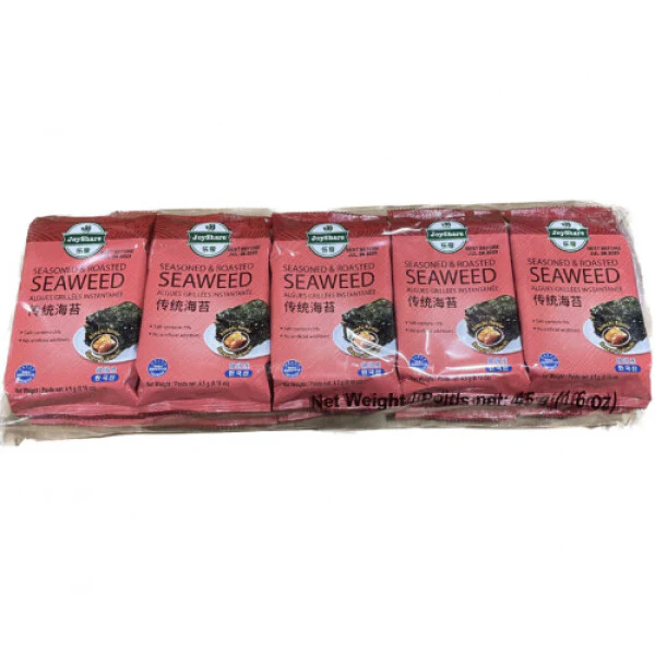 JOYSHARE Seasoned & Roasted Seaweed (Kimchi Flavor) 4.5G*10