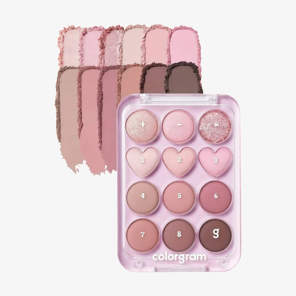 COLORGRAM Pin Point Eyeshadow Palette 02 Pink & Mauve