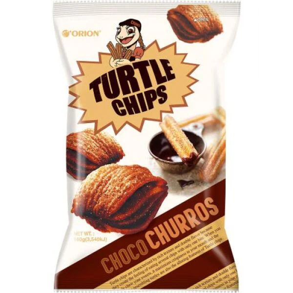 Orion Kkobuk Turtle Chips Choco Churros 160g