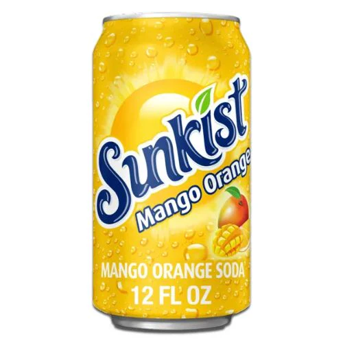 Sunkist Mango Orange Soda 355ml