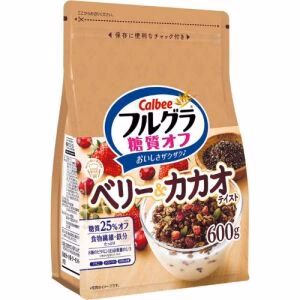 CALBEE Strawberry Cocoa Fruit Cereal (Less Sugar) 600g