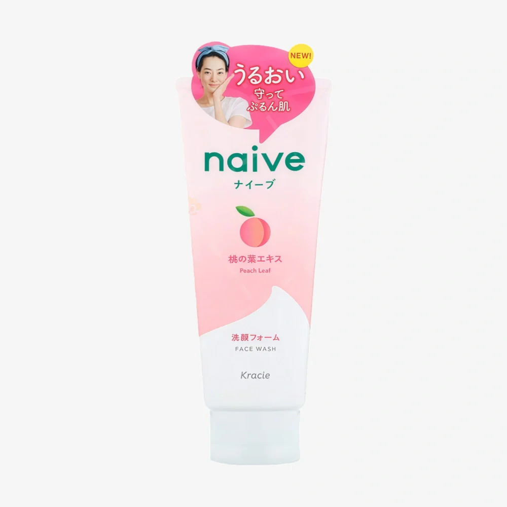 KRACIE Naive Cleansing Foam with Peach Leaf 130g