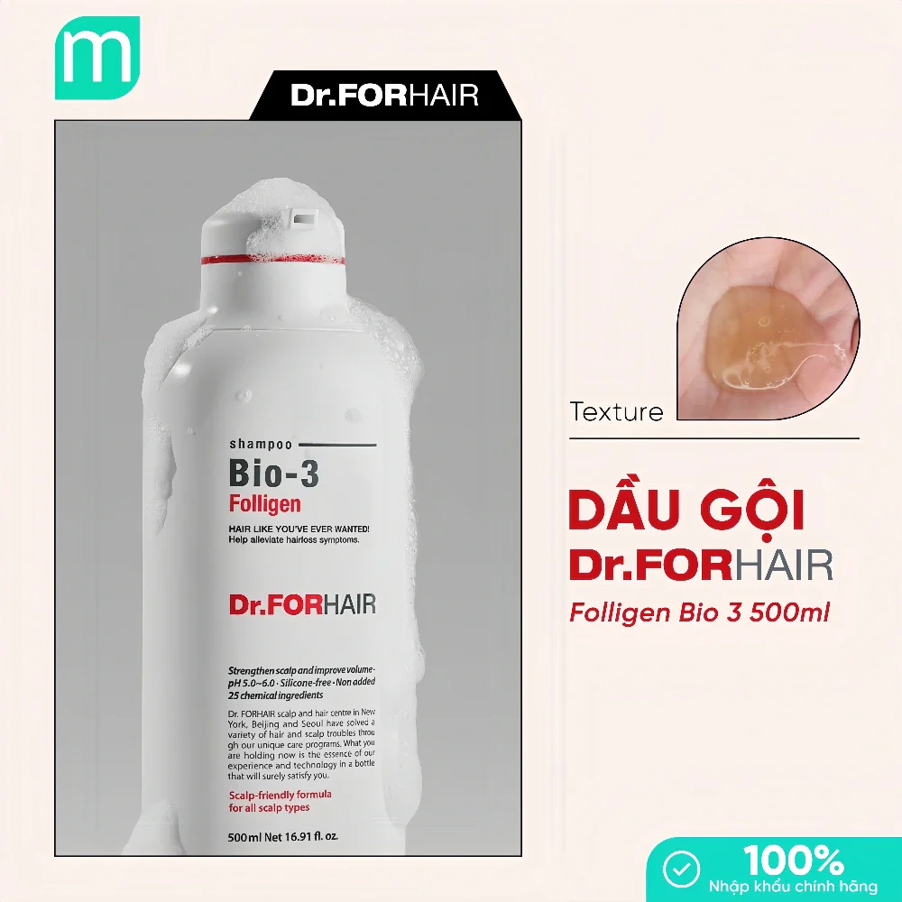 Dr.FORHAIR Folligen Bio-3 Shampoo 500ml