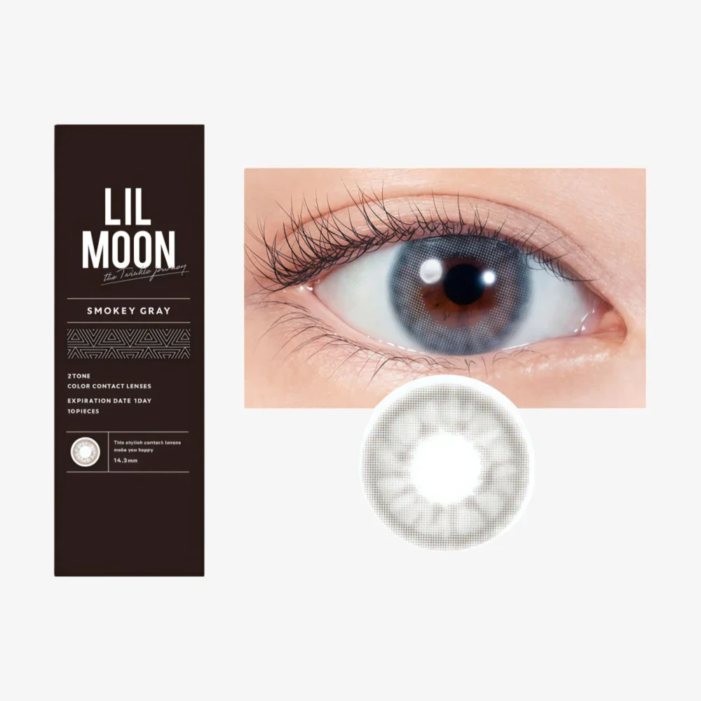 LILMOON Smokey Gray 1day Lens 10pcs -3.50