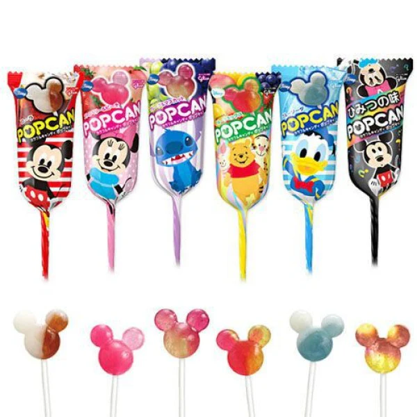 Glico Disney Popcan Candy Lollipop