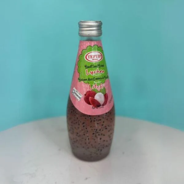 TEPTIP Basil Seed Drink Lychee Flavor 290ml